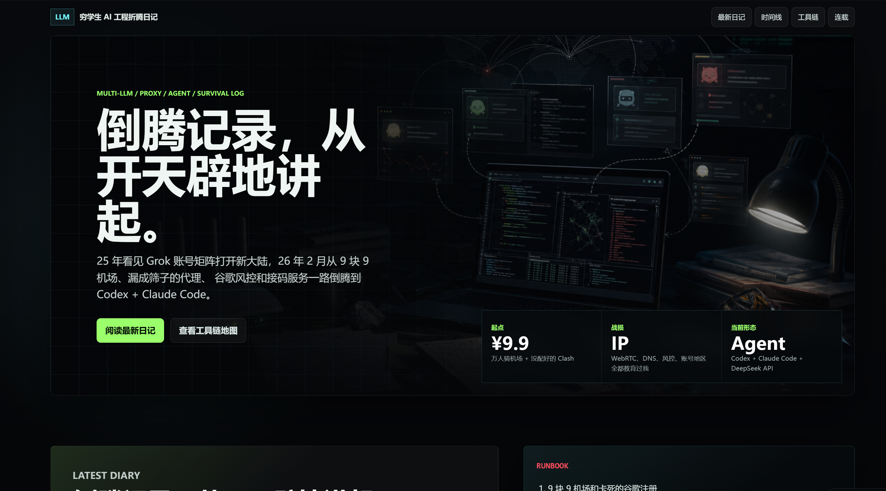 多 LLM 折腾日记 Blog